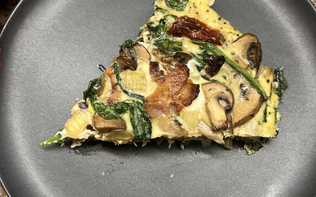 Mushroom & Bacon Crustless Quiche