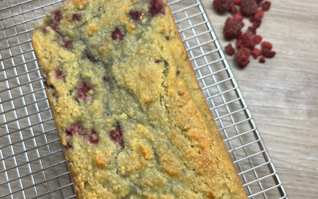 Flourless Raspberry Lemon Loaf