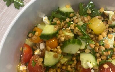 Lentil Salad with Fresh Herbs and Turmeric