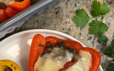 Beef and Salsa Stuffed Peppers