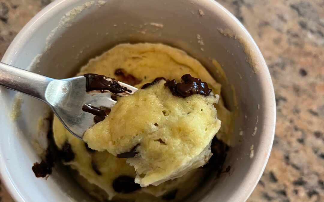 90 second banana mug cake low carb