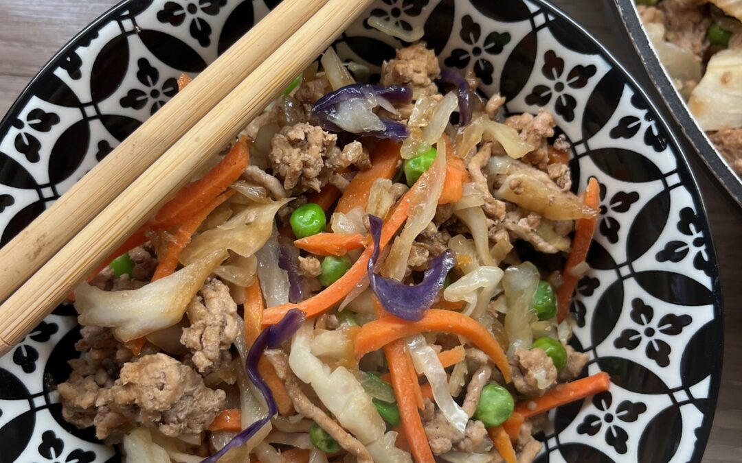 Deconstructed Egg Roll in a bowl