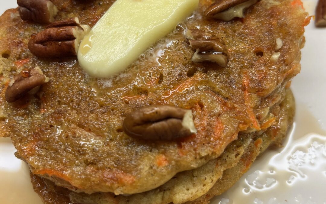 Easy Blender Carrot Cake Pancakes