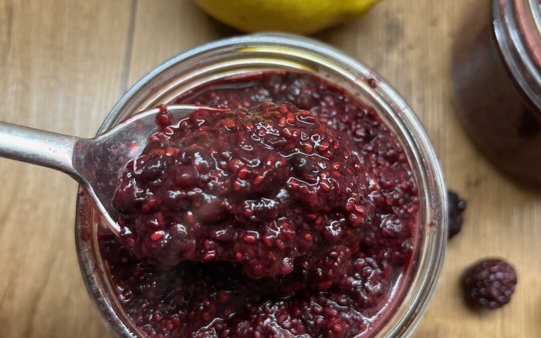 3 ingredient no sugar added Blackberry Jam